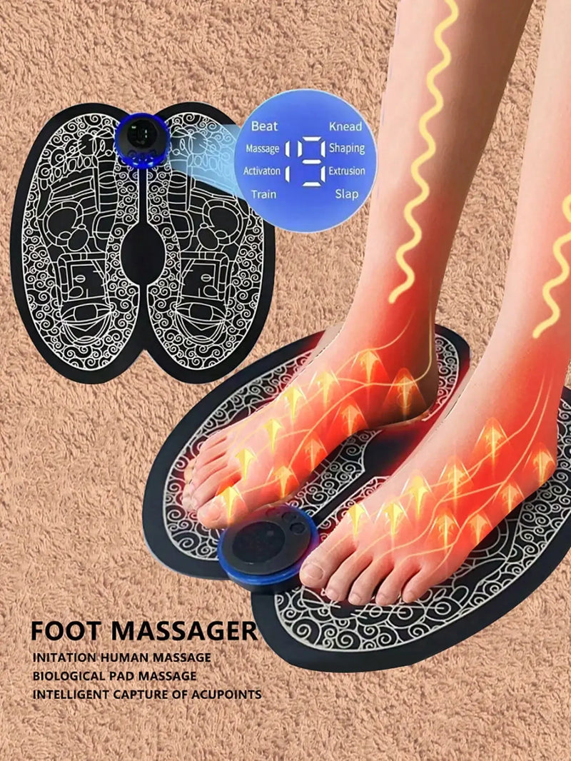 Massageador de Pés de Pulso de Terapia de Pés Máquina de Terapia de Pés Multifuncional Instrumento de Aquecimento de Desbloqueio de Meridiano Doméstico