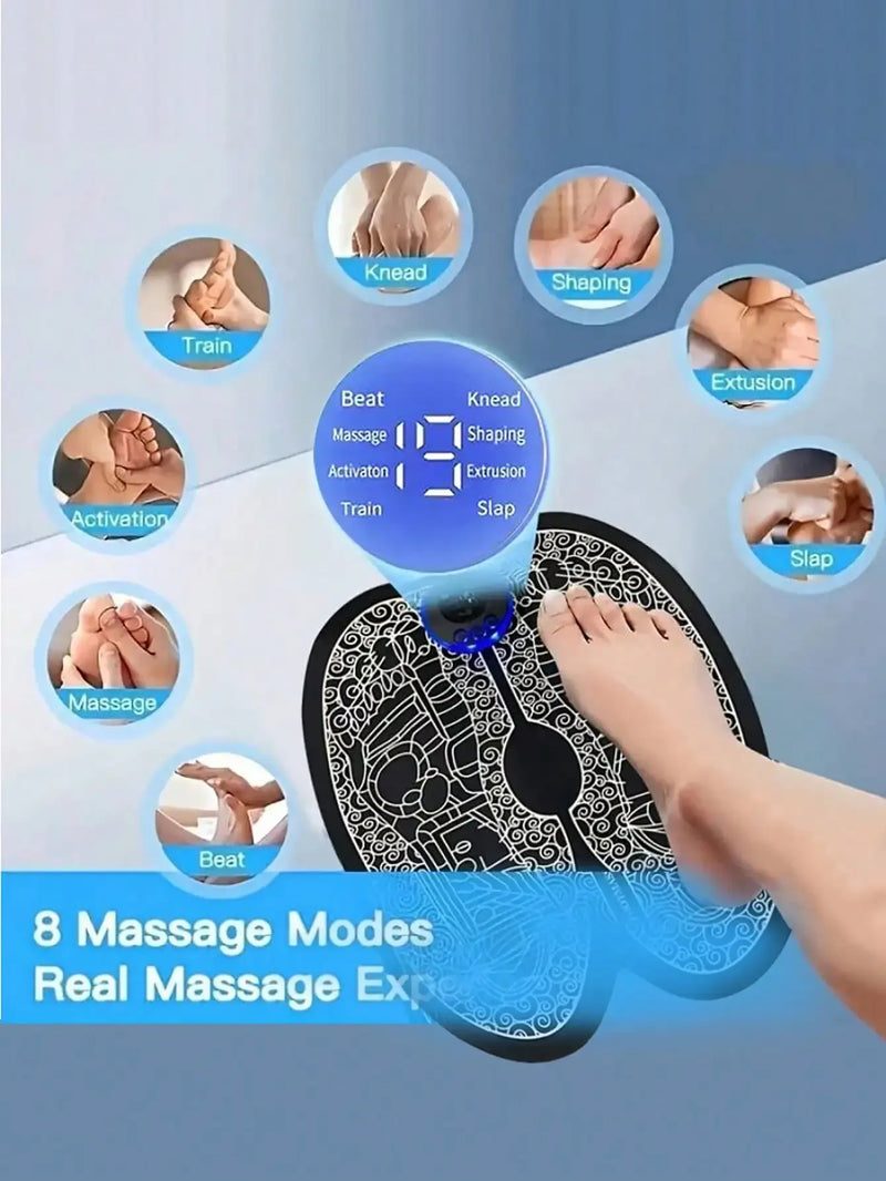 Massageador de Pés de Pulso de Terapia de Pés Máquina de Terapia de Pés Multifuncional Instrumento de Aquecimento de Desbloqueio de Meridiano Doméstico