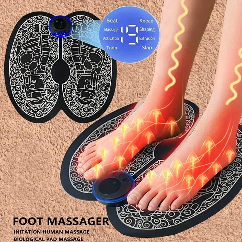 Massageador de Pés de Pulso de Terapia de Pés Máquina de Terapia de Pés Multifuncional Instrumento de Aquecimento de Desbloqueio de Meridiano Doméstico