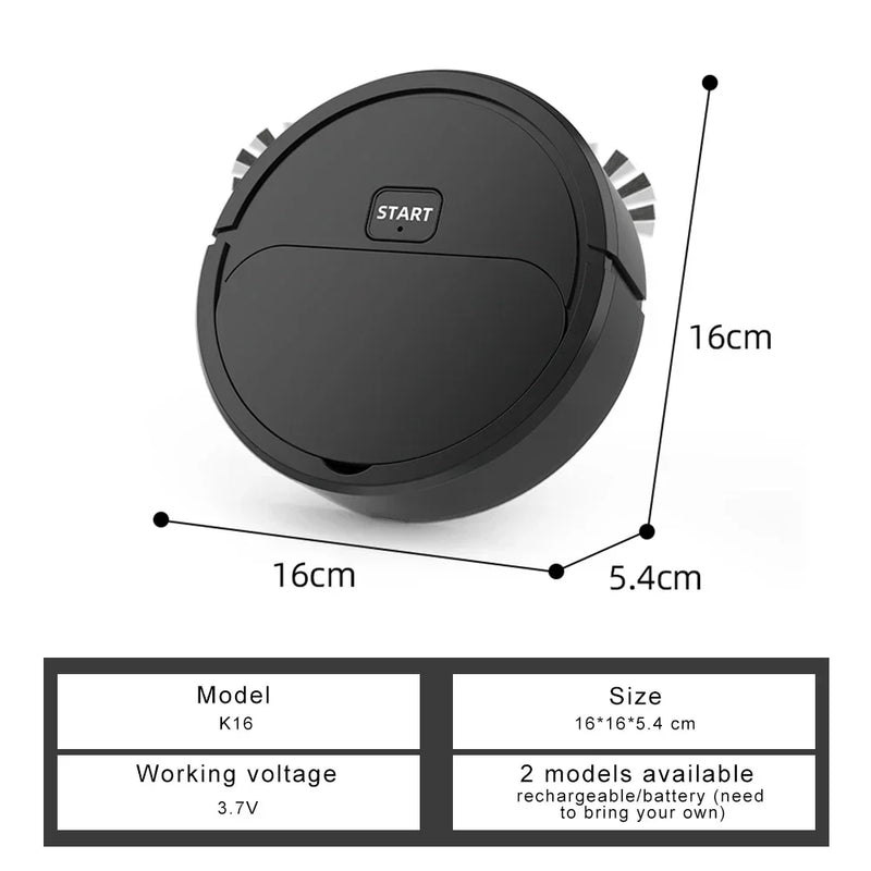 Mini mini robô de varredura automática aspirador de pó esfregando doméstico inteligente três em uma máquina de varredura